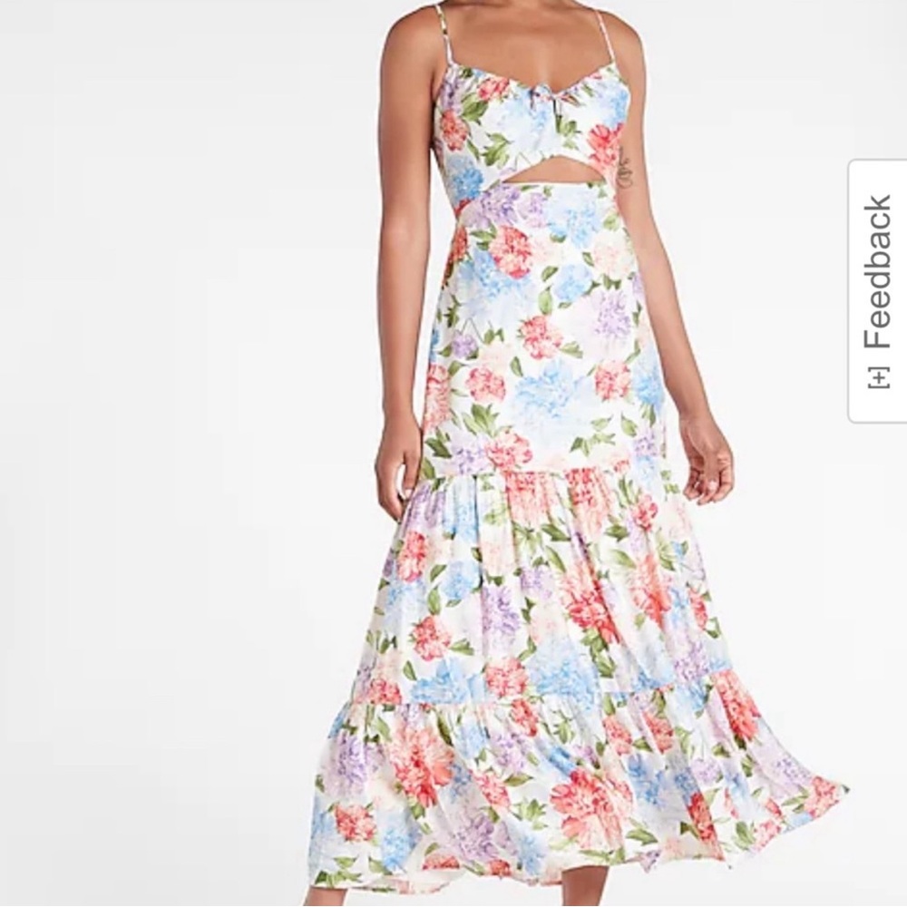 Floral Sleeveless Maxi Dress